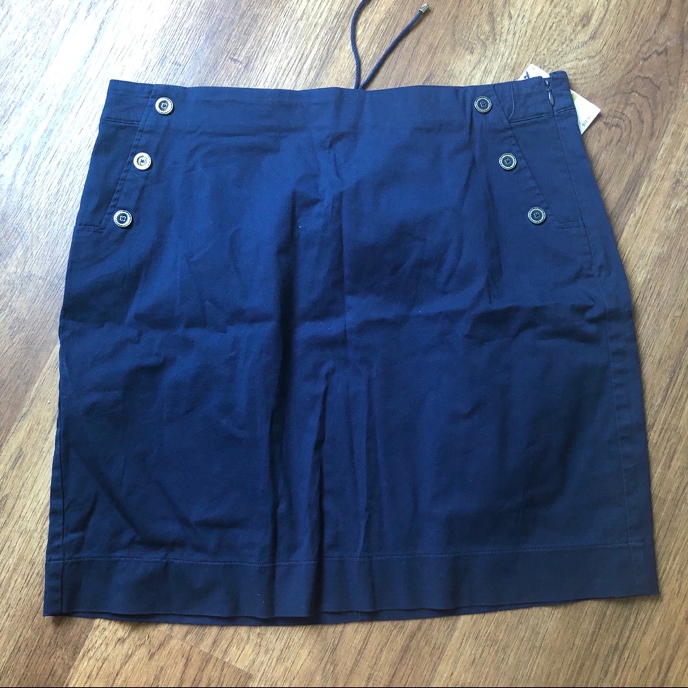 NWT Nautica Navy Blue skirt size 14